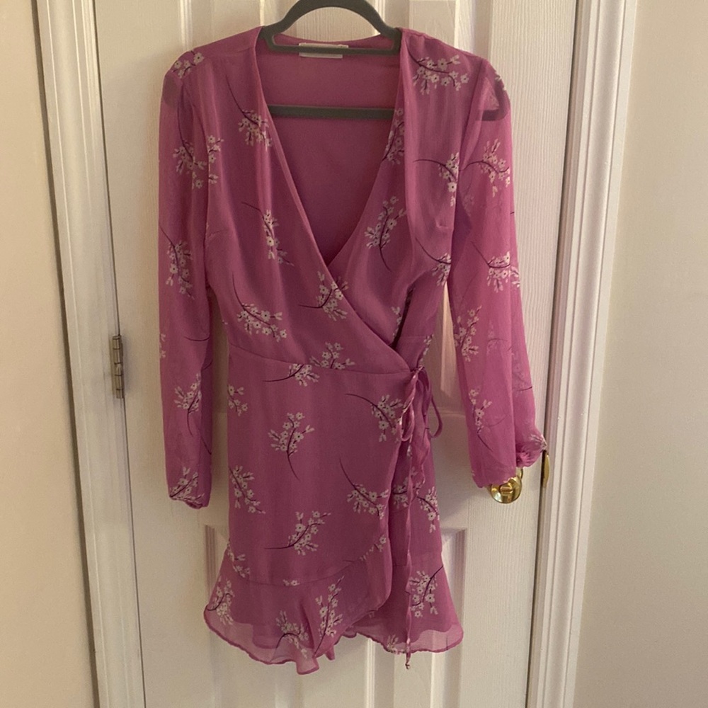 All in Favor Wrap Dress, Small